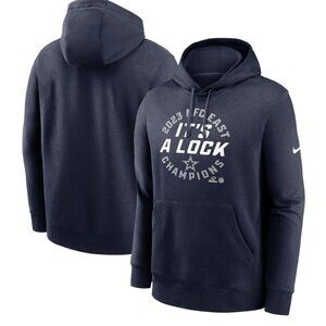 Dallas Cowboys Nike 2023 NFC East Division Champions Locker Room Hoodie Navy XXL